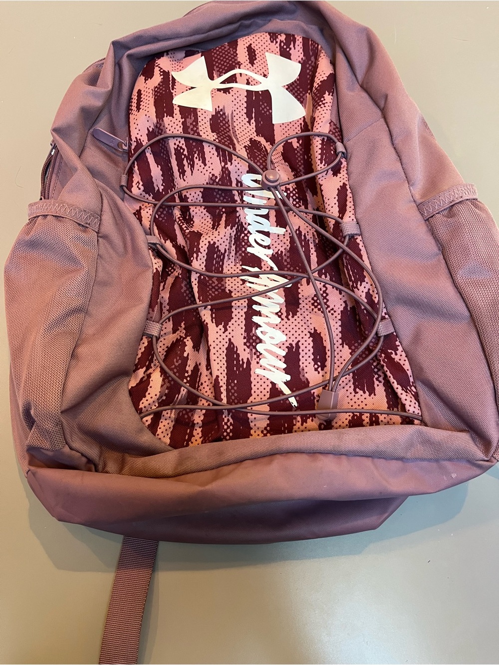 Under Armour Women's Mauve Pink and Burgundy Backpack